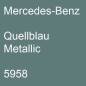 Preview: Mercedes-Benz, Quellblau Metallic, 5958.